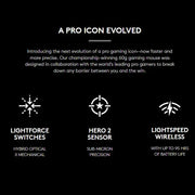 For Logitech G Pro Superlight Laptop PC Gaming Mouse 2nd USB 2.4g Dual-Mode Rechargeable RGB Ergonomic Design for Gamers-4