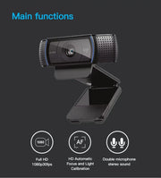 Stock for Logitech C920E Thermal Network Camera Auto Focus USB HD 720p/1080P Webcam Laptop Computer Monitor PC Conference CMOS-3