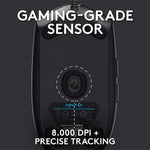 For Logitech G102 Optical RGB Gaming Mouse 8000DPI 16.8M Rechargeable Ergonomic USB for Computer Backlit for Right-handed Users-3