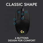 For Logitech G102 Optical RGB Gaming Mouse 8000DPI 16.8M Rechargeable Ergonomic USB for Computer Backlit for Right-handed Users-5
