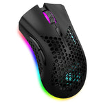 2024 New 2.4Ghz &Bt RGB Optical Computer Wireless Mouse Game USB Gaming Mice for Mac Laptop Windows 10m Working Distance-0