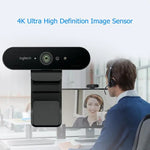 For Logitech BRIO 4K C1000E Auto-Focus HD Webcam Wide-Angle USB Network Video Camera for Desktop/Laptop Computers PC CMOS-4