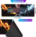 Non-slip XXL RGB  Gaming Custom Cheap Big Xxl Rubber  Extended Mousepad-5