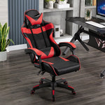 2021 China High Quality Custom Cheap Home Office Furniture PC Computer Silla Gamer Pu Leather Racing Gaming Chair with Footrest-2
