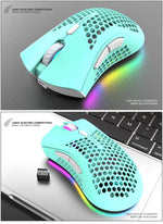 2024 New 2.4Ghz &Bt RGB Optical Computer Wireless Mouse Game USB Gaming Mice for Mac Laptop Windows 10m Working Distance-8